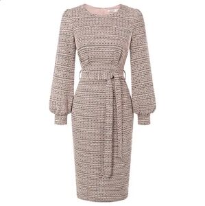 Elegant Beige Midi Dress